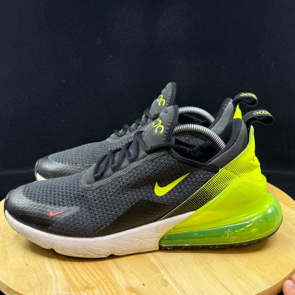 Nike Air Max 270 Anthracite Gray/ Green Mens Size 10 Athletic Shoes - Picture 6 of 8